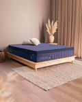 angled view of hybrid mattress