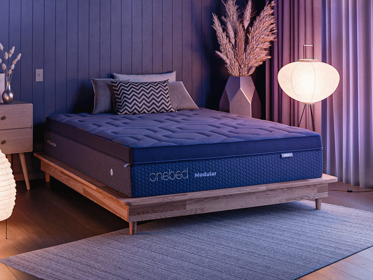 modular mattress on bed